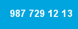 987 729 12 13 987 729 12 13